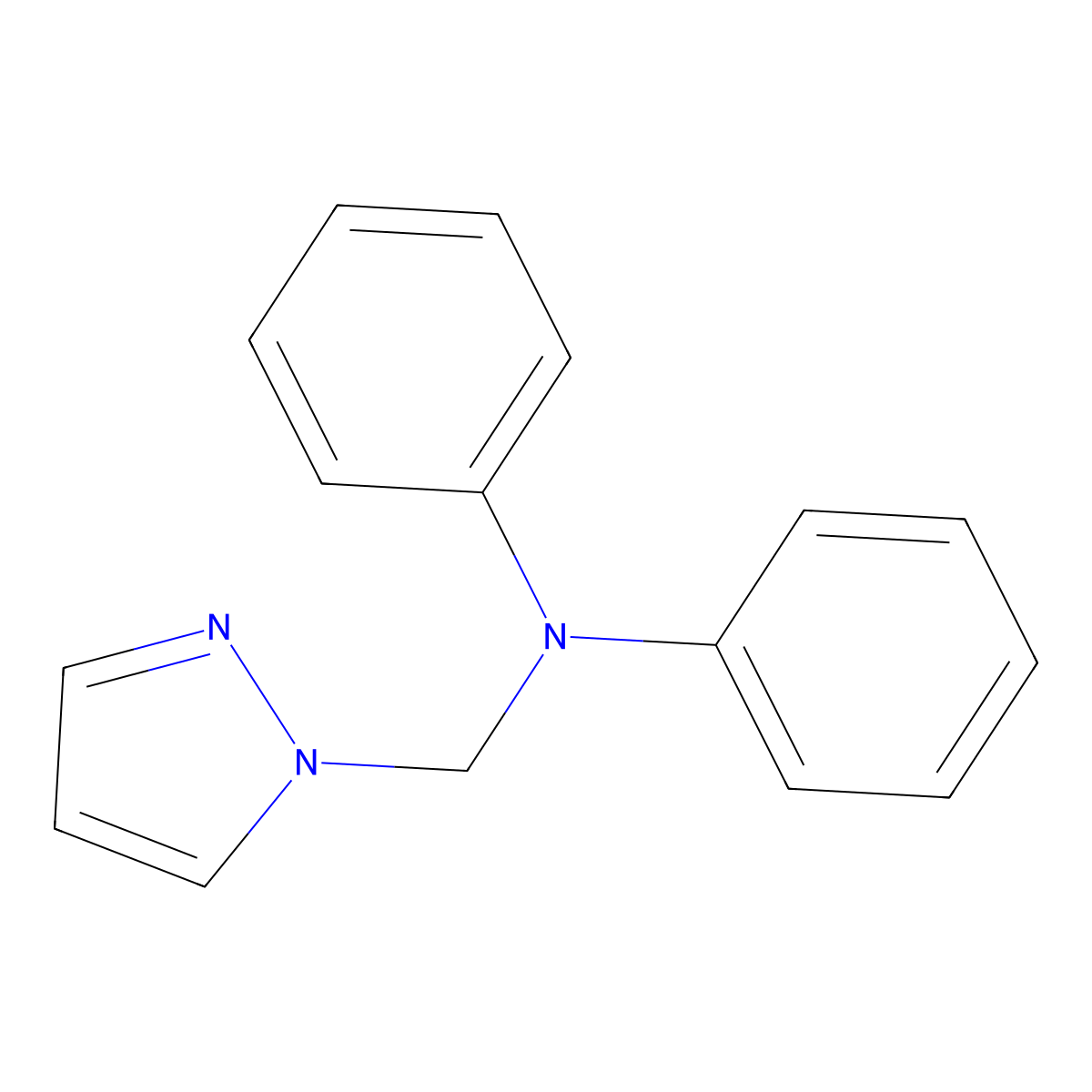 N-Phenyl-N-(1H-pyrazol-1-ylmethyl)aniline molecular structure, CAS 301171-02-8