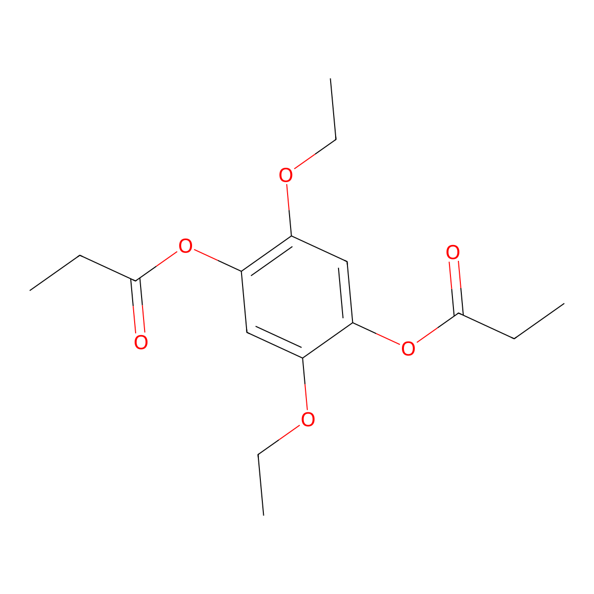 2,5-Diethoxy-4-(propanoyloxy)phenyl propanoate molecular structure, CAS 301171-10-8