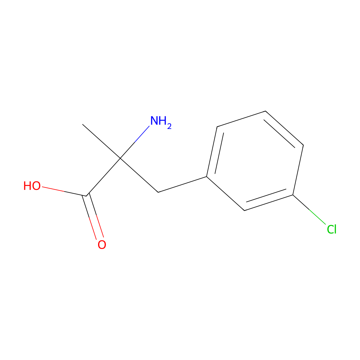 Phenylalanine, 3-chloro-alpha-methyl- molecular structure, CAS 30118-15-1