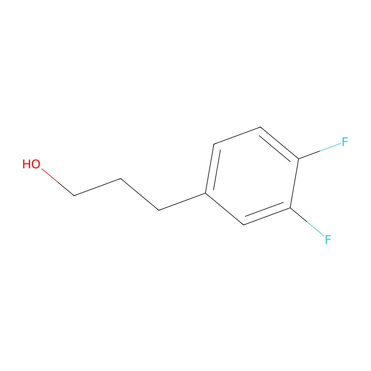 3-(3,4-Difluorophenyl)propan-1-ol molecular structure, CAS 301185-99-9