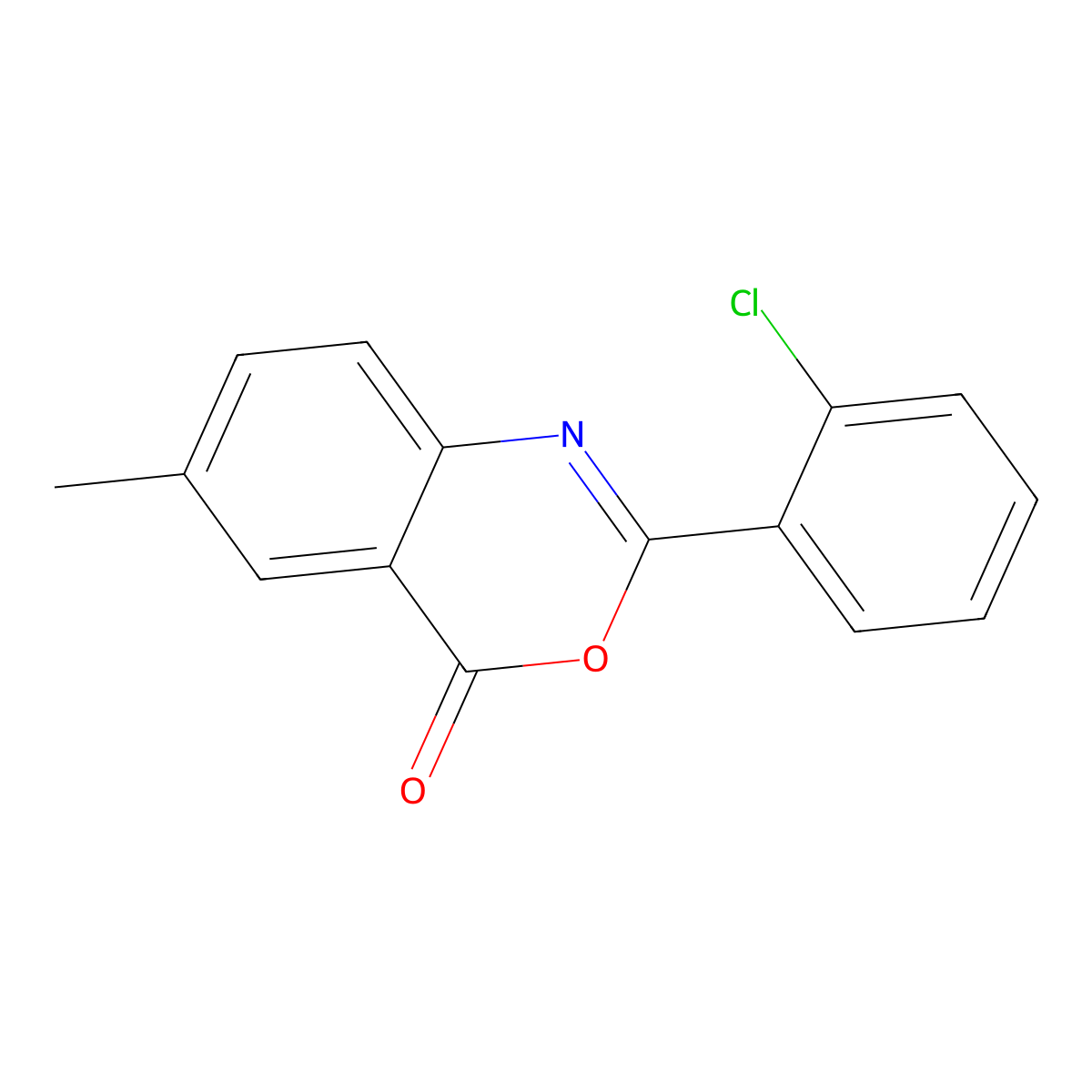 2-(2-chlorophenyl)-6-methyl-4H-3,1-benzoxazin-4-one molecular structure, CAS 301193-58-8