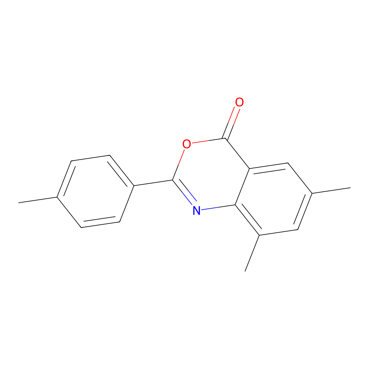 6,8-dimethyl-2-(4-methylphenyl)-4H-3,1-benzoxazin-4-one molecular structure, CAS 301193-61-3