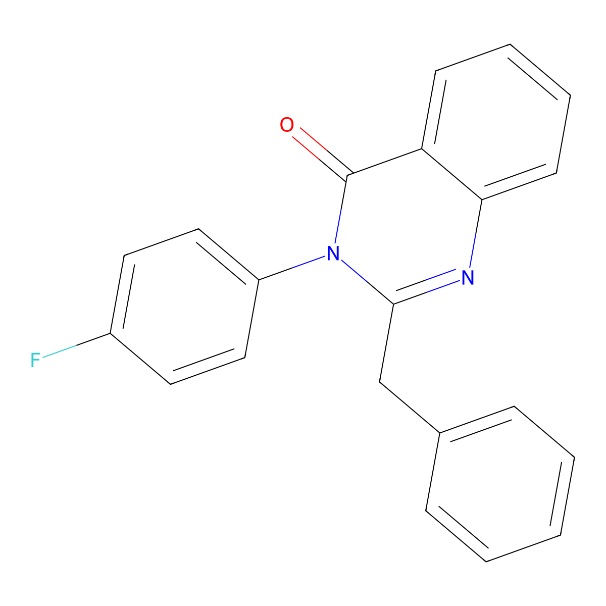 2-benzyl-3-(4-fluorophenyl)-4(3H)-quinazolinone molecular structure, CAS 301193-89-5