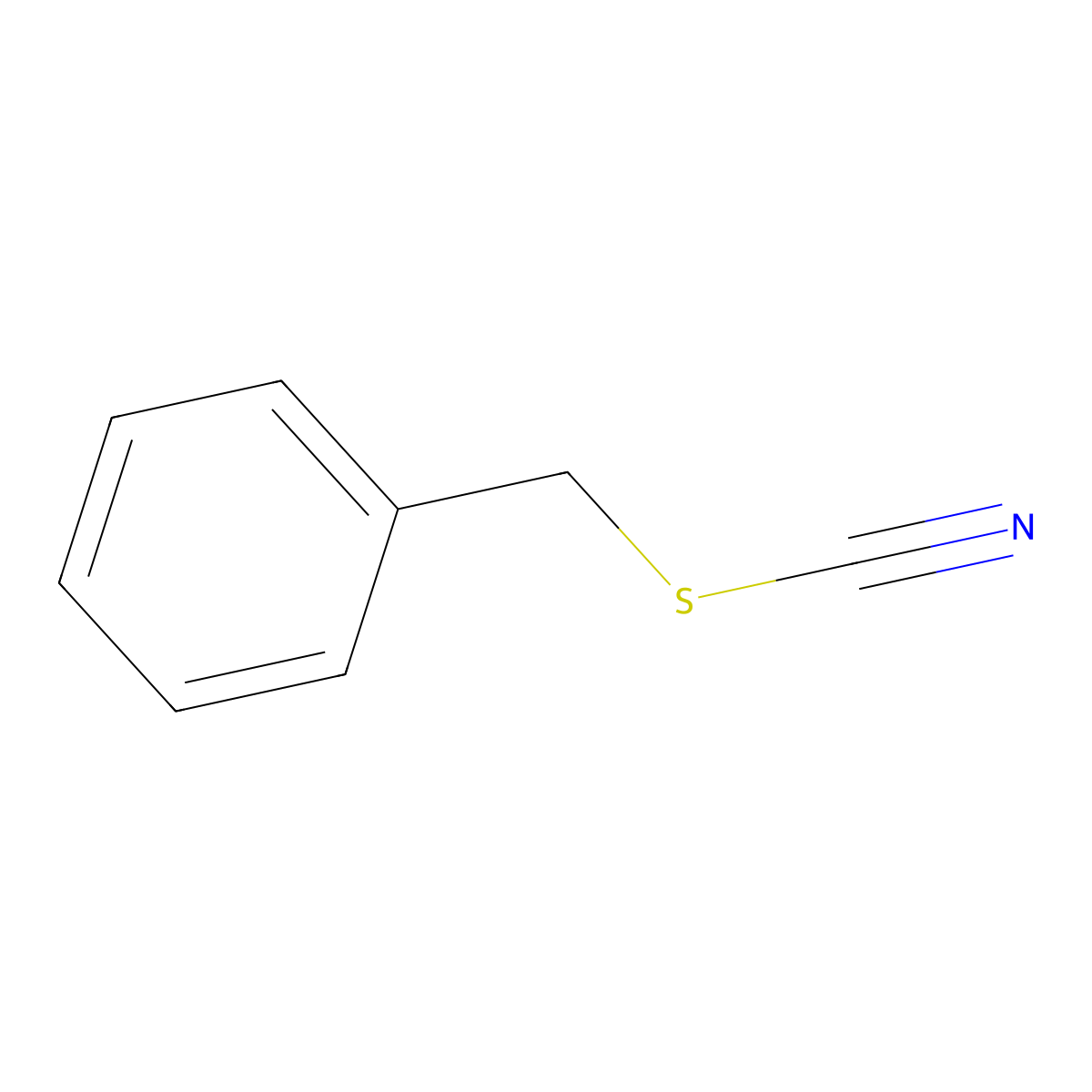 Benzyl Thiocyanate molecular structure, CAS 3012-37-1