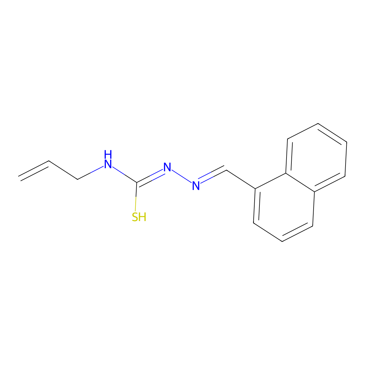 2-(1-Naphthalenylmethylene)-N-2-propen-1-ylhydrazinecarbothioamide molecular structure, CAS 301202-74-4