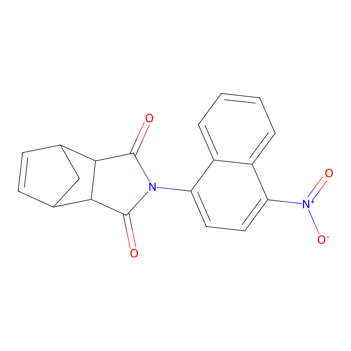 2-(4-nitronaphthalen-1-yl)-3a,4,7,7a-tetrahydro-1H-4,7-methanoisoindole-1,3(2H)-dione molecular structure, CAS 301204-56-8