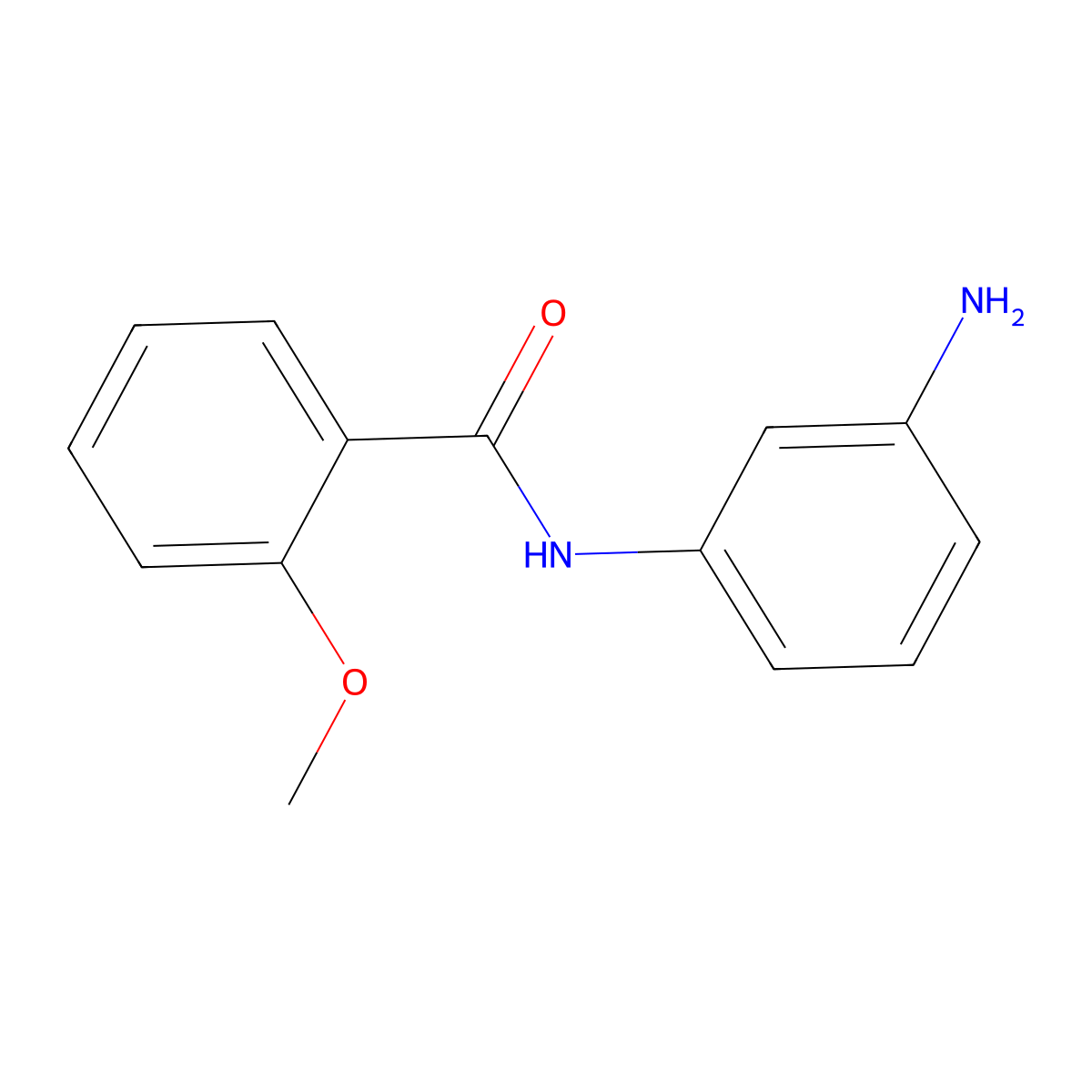 N-(3-Aminophenyl)-2-methoxybenzamide molecular structure, CAS 301207-46-5