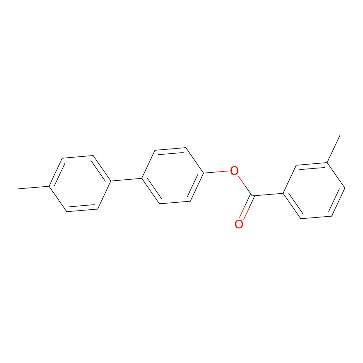 4'-Methyl[1,1'-biphenyl]-4-yl 3-methylbenzoate molecular structure, CAS 301208-64-0