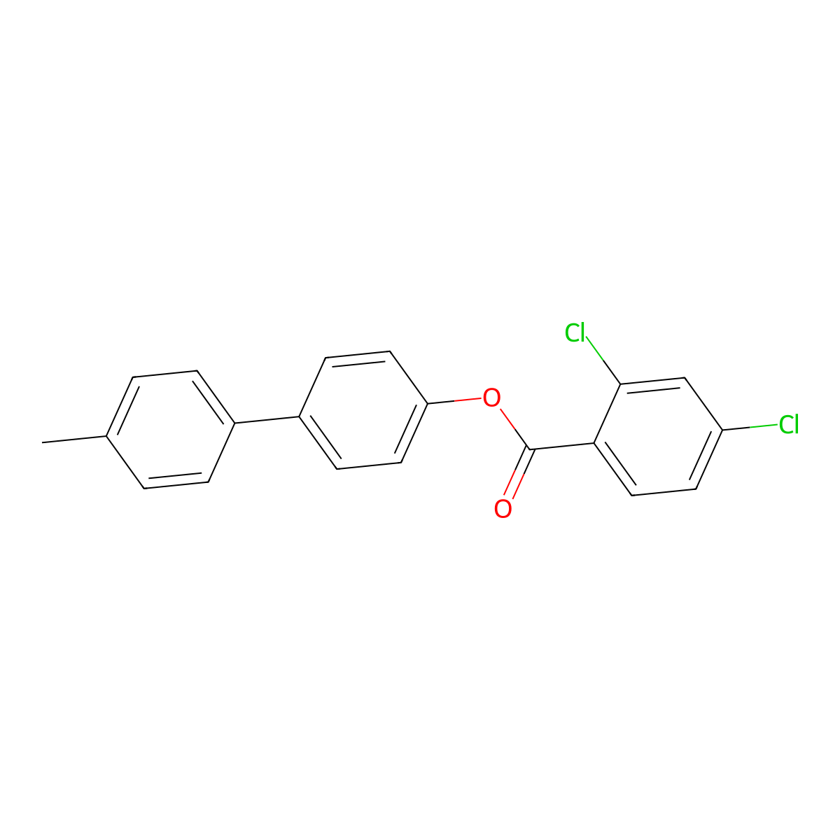 4'-Methyl[1,1'-biphenyl]-4-yl 2,4-dichlorobenzoate molecular structure, CAS 301209-03-0