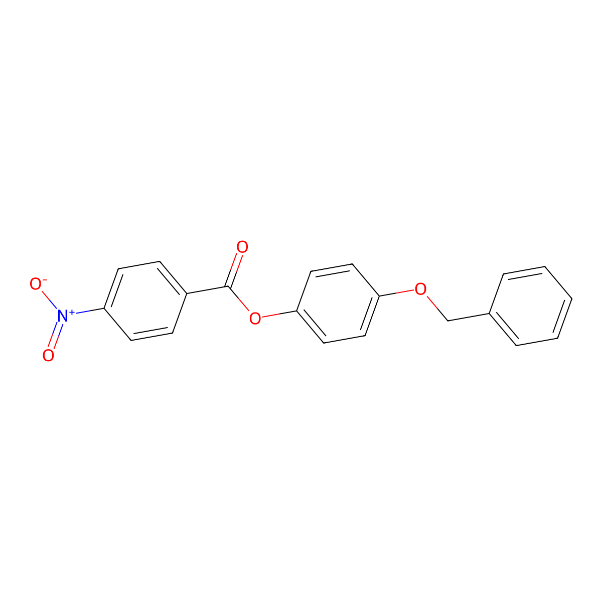 4-(Benzyloxy)phenyl 4-nitrobenzoate molecular structure, CAS 301209-27-8