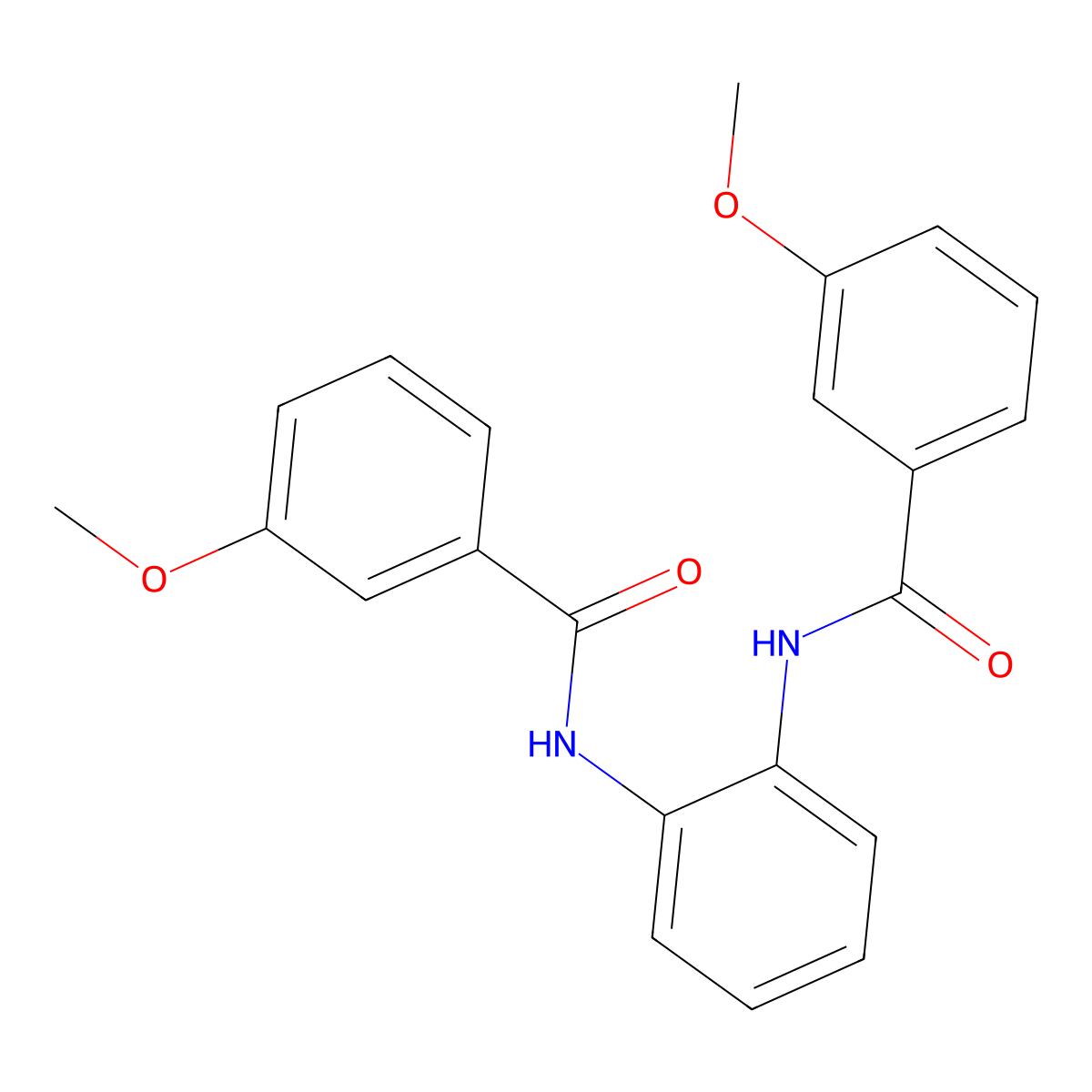 3-methoxy-N-[2-[(3-methoxybenzoyl)amino]phenyl]benzamide molecular structure, CAS 301209-48-3