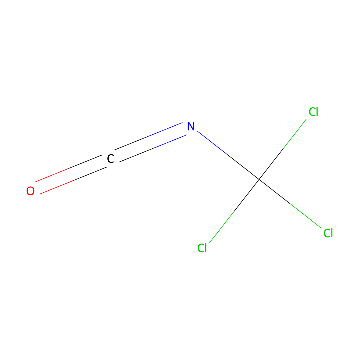 Trichloromethyl Isocyanate molecular structure, CAS 30121-98-3