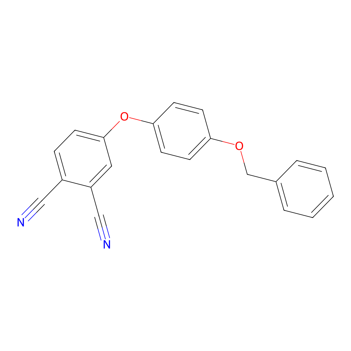 4-(4-Benzyloxy-phenoxy)-phthalonitrile molecular structure, CAS 301211-90-5