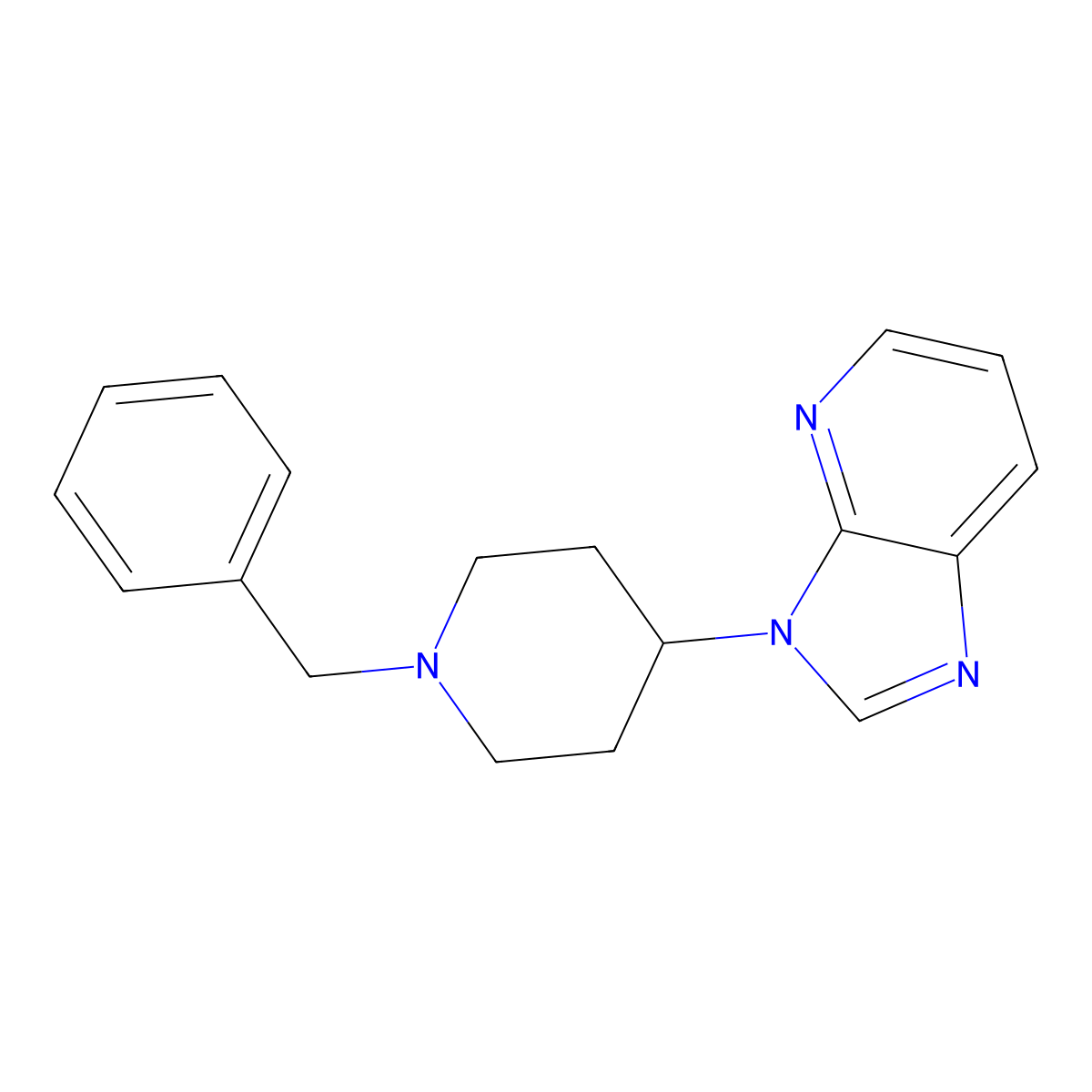 3-(1-Benzylpiperidin-4-yl)-3H-imidazo[4,5-b]pyridine molecular structure, CAS 301220-34-8