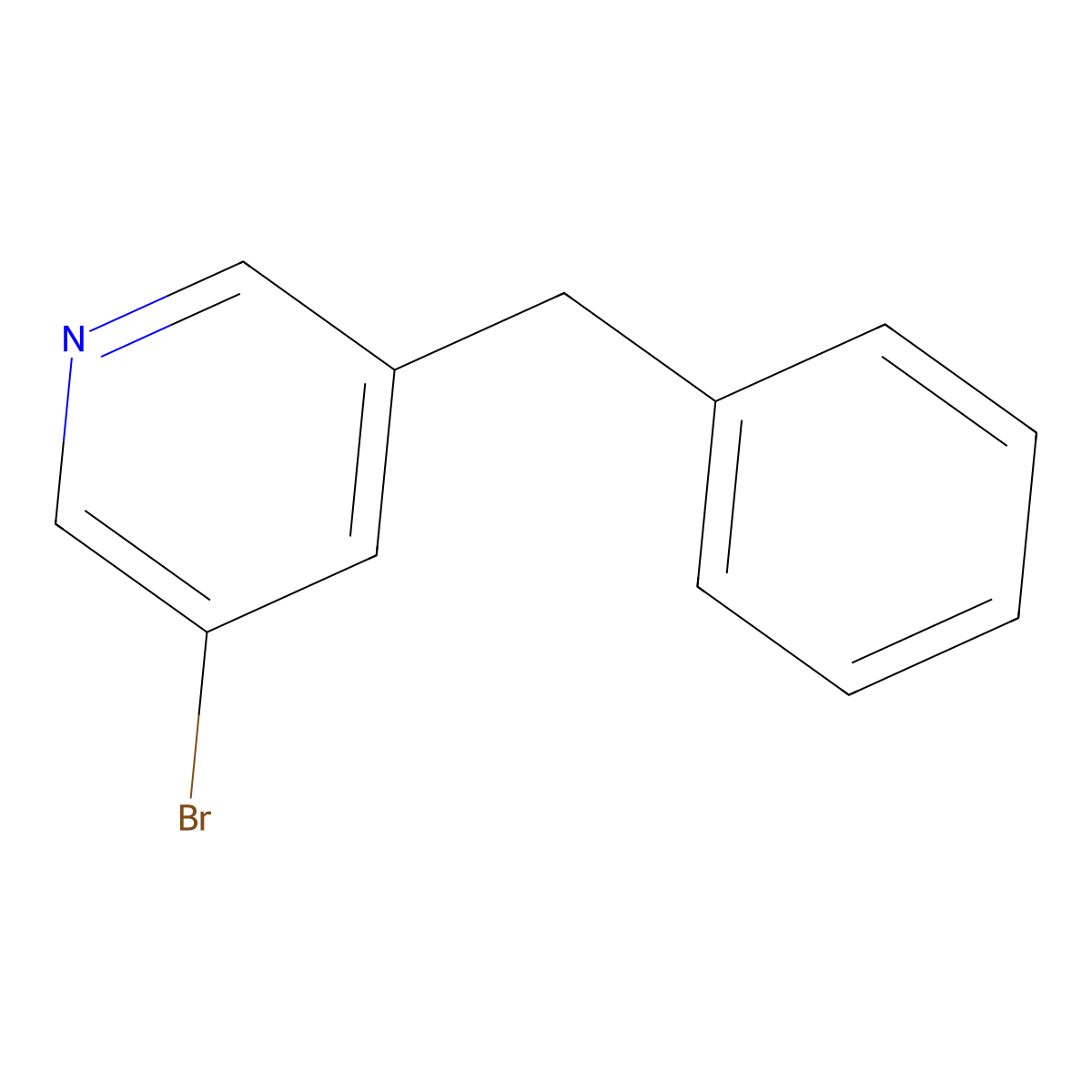 3-Benzyl-5-bromopyridine molecular structure, CAS 301220-81-5