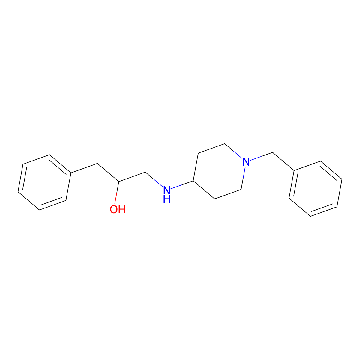 1-[(1-Benzylpiperidin-4-yl)amino]-3-phenylpropan-2-ol molecular structure, CAS 301221-02-3
