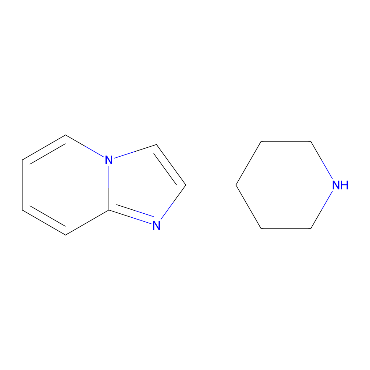 2-(4-piperidinyl)-Imidazo[1,2-a]pyridine molecular structure, CAS 301221-28-3