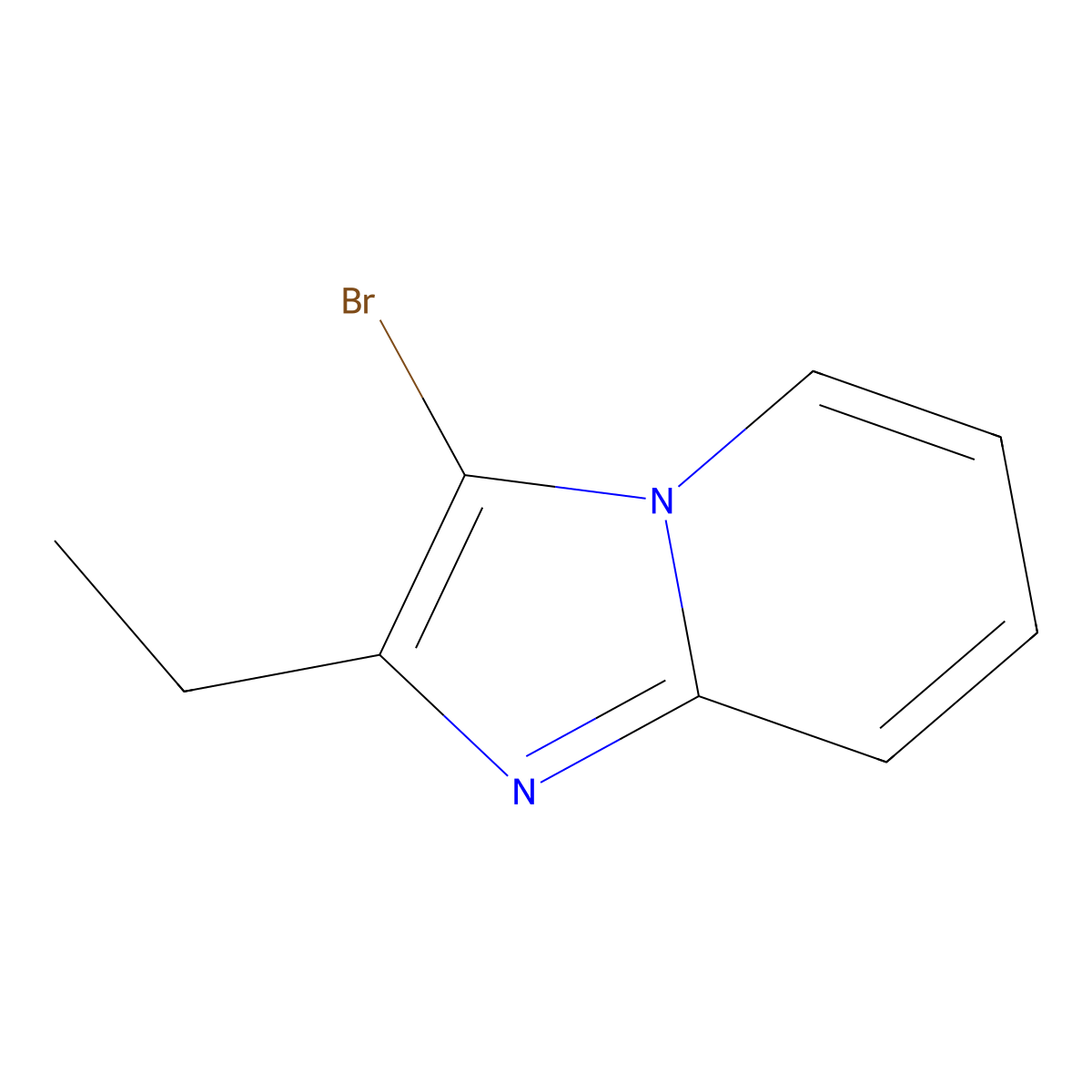 3-Bromo-2-ethyl-imidazo[1,2-a]pyridine molecular structure, CAS 301221-51-2