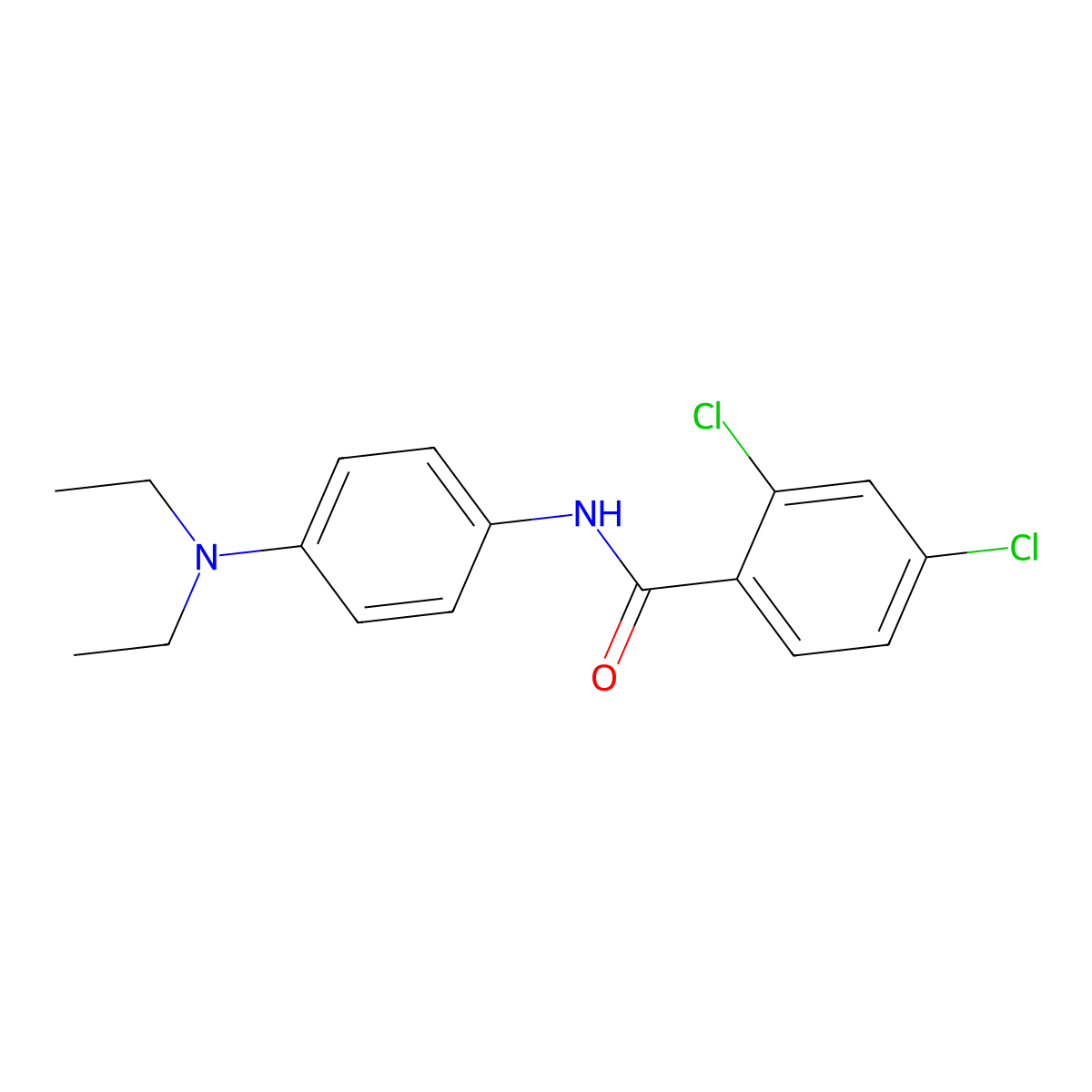 2,4-dichloro-N-[4-(diethylamino)phenyl]benzamide molecular structure, CAS 301225-34-3