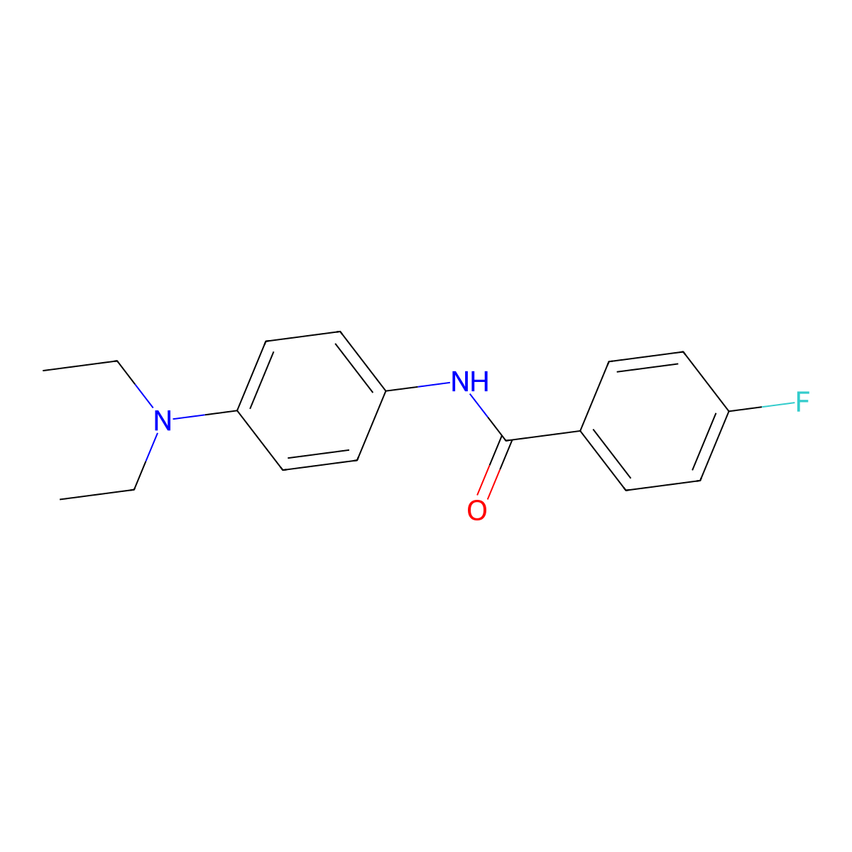 N-[4-(diethylamino)phenyl]-4-fluorobenzamide molecular structure, CAS 301225-36-5