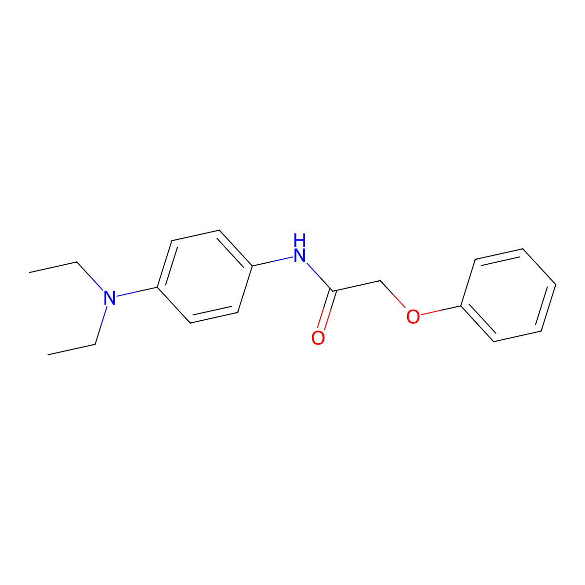 N-[4-(diethylamino)phenyl]-2-phenoxyacetamide molecular structure, CAS 301225-37-6