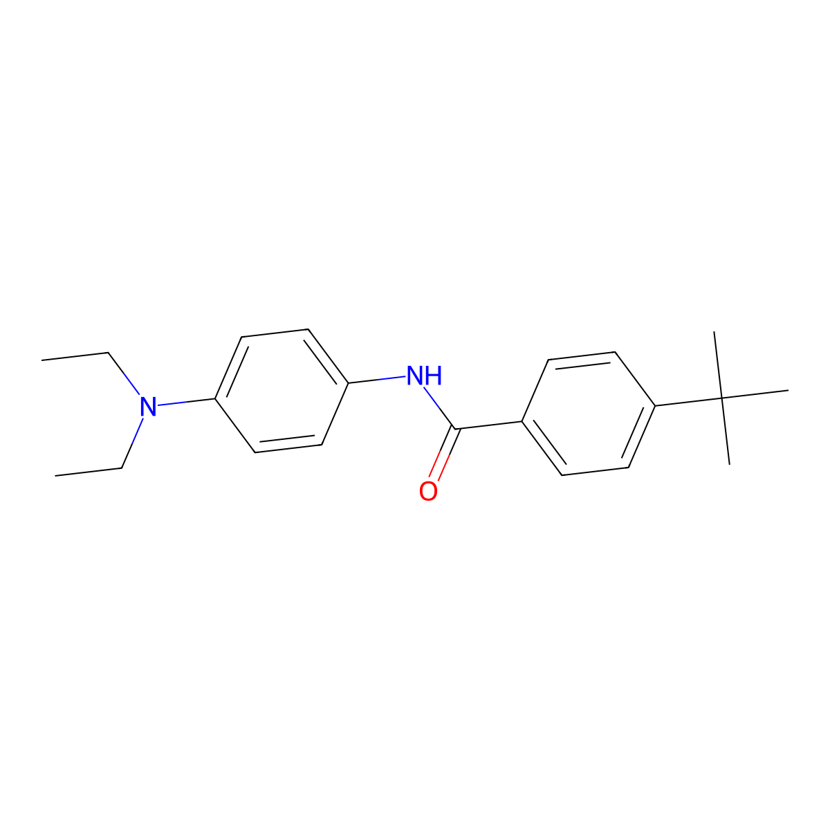 4-tert-butyl-N-[4-(diethylamino)phenyl]benzamide molecular structure, CAS 301225-57-0