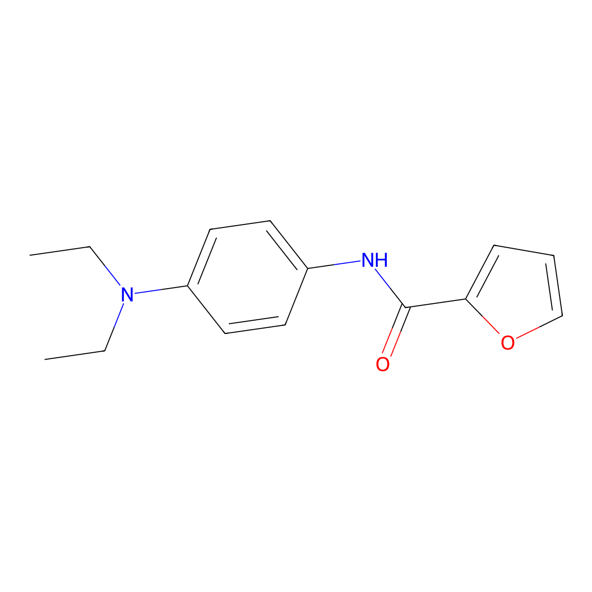 N-[4-(diethylamino)phenyl]-2-furancarboxamide molecular structure, CAS 301225-59-2