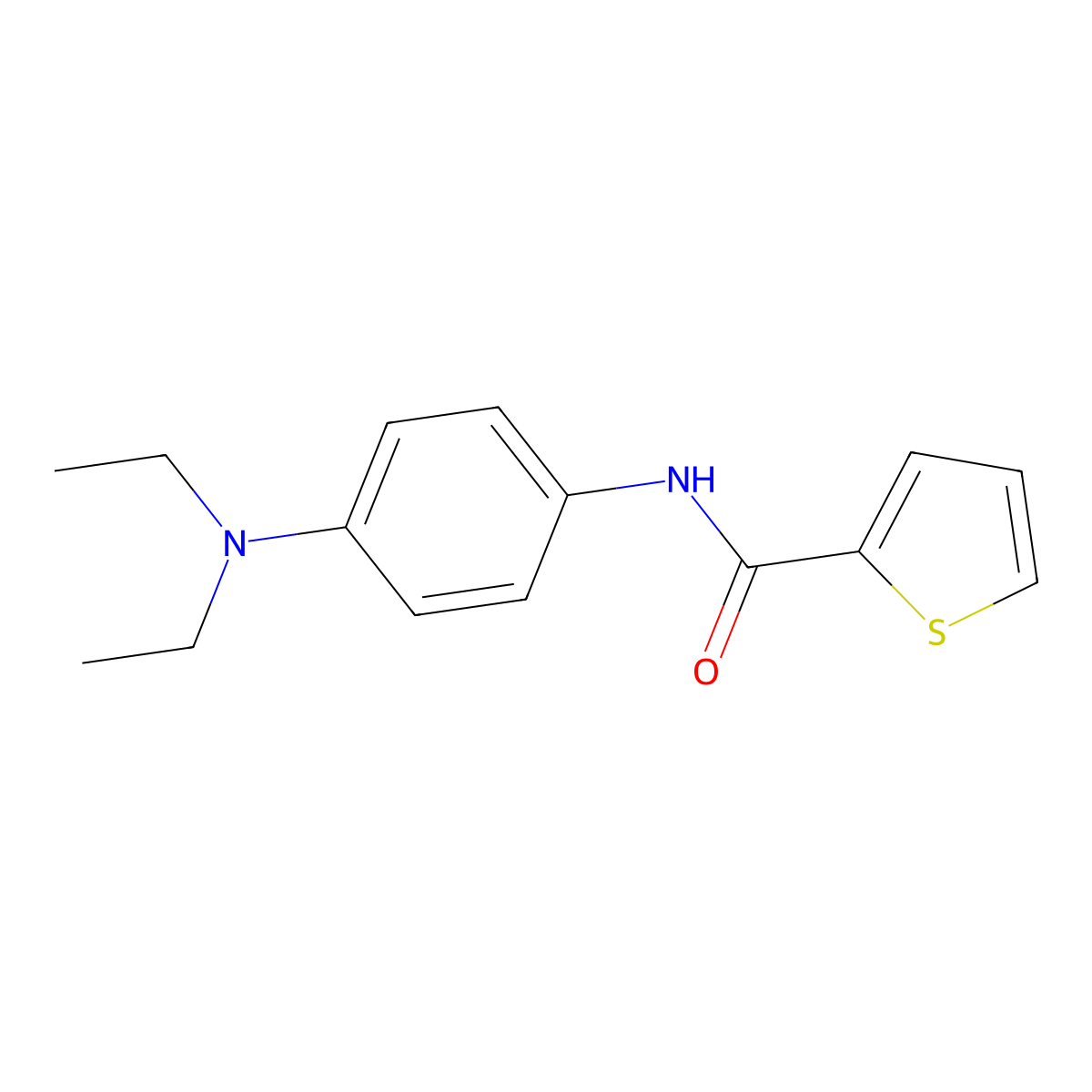 N-[4-(diethylamino)phenyl]thiophene-2-carboxamide molecular structure, CAS 301225-61-6