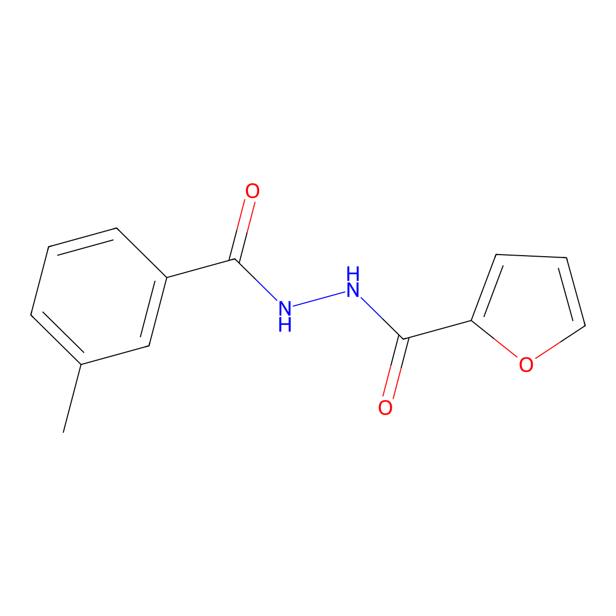 N'-(3-methylbenzoyl)-2-furohydrazide molecular structure, CAS 301225-85-4