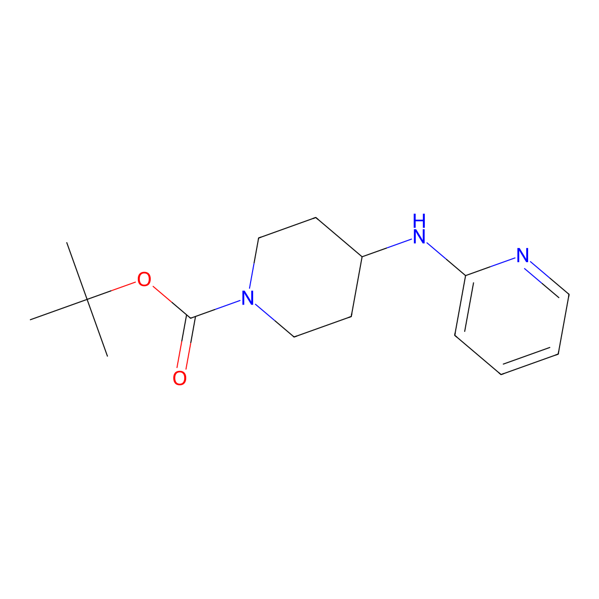 tert-Butyl 4-(pyridin-2-ylamino)piperidine-1-carboxylate molecular structure, CAS 301226-83-5