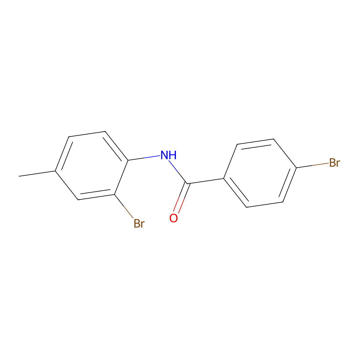 4-bromo-N-(2-bromo-4-methylphenyl)benzamide molecular structure, CAS 301228-27-3