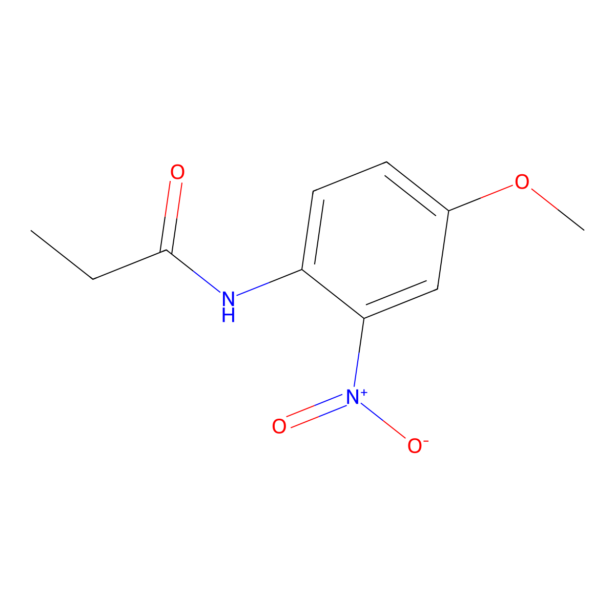 N-(4-Methoxy-2-nitrophenyl)propionamide molecular structure, CAS 301228-34-2