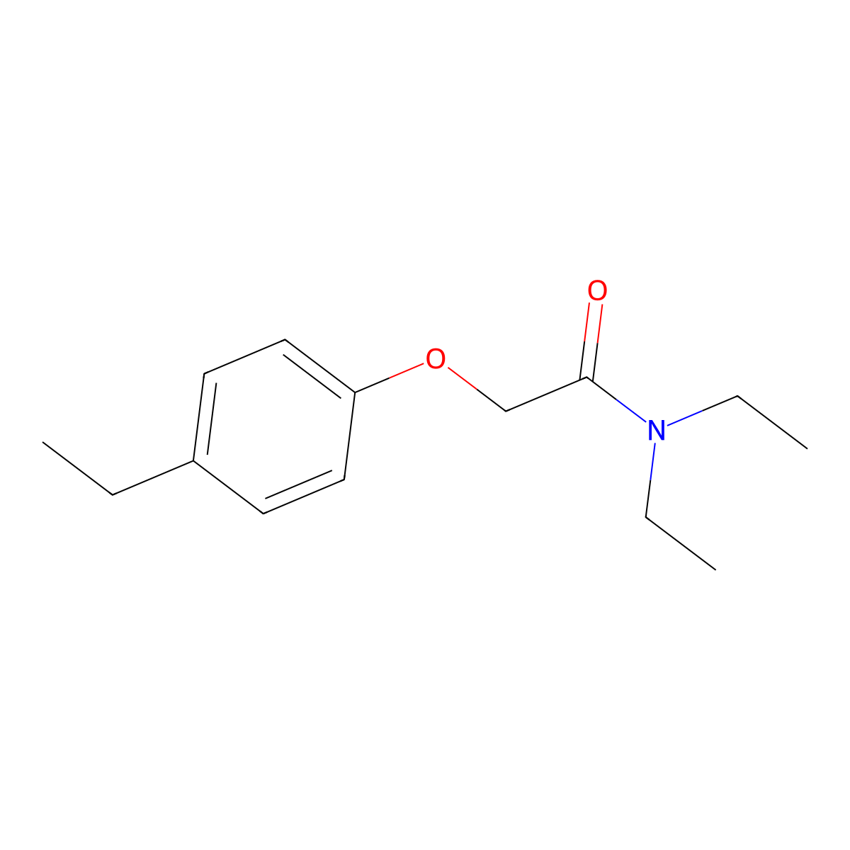 N,N-diethyl-2-(4-ethylphenoxy)acetamide molecular structure, CAS 301234-69-5