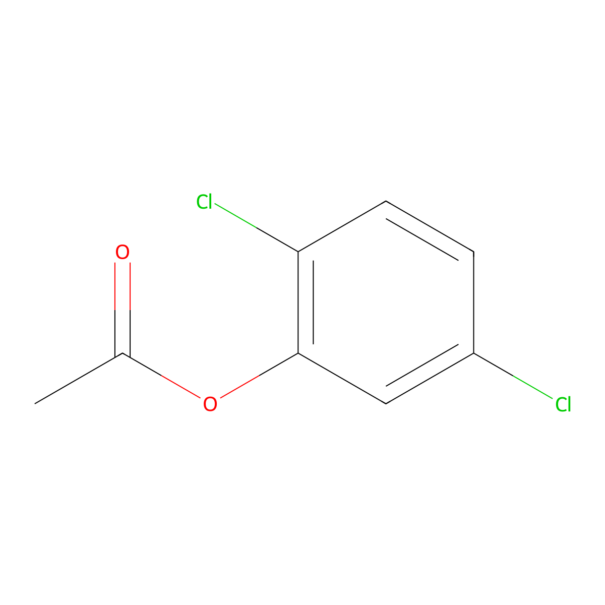 2,5-Dichlorophenyl acetate molecular structure, CAS 30124-46-0
