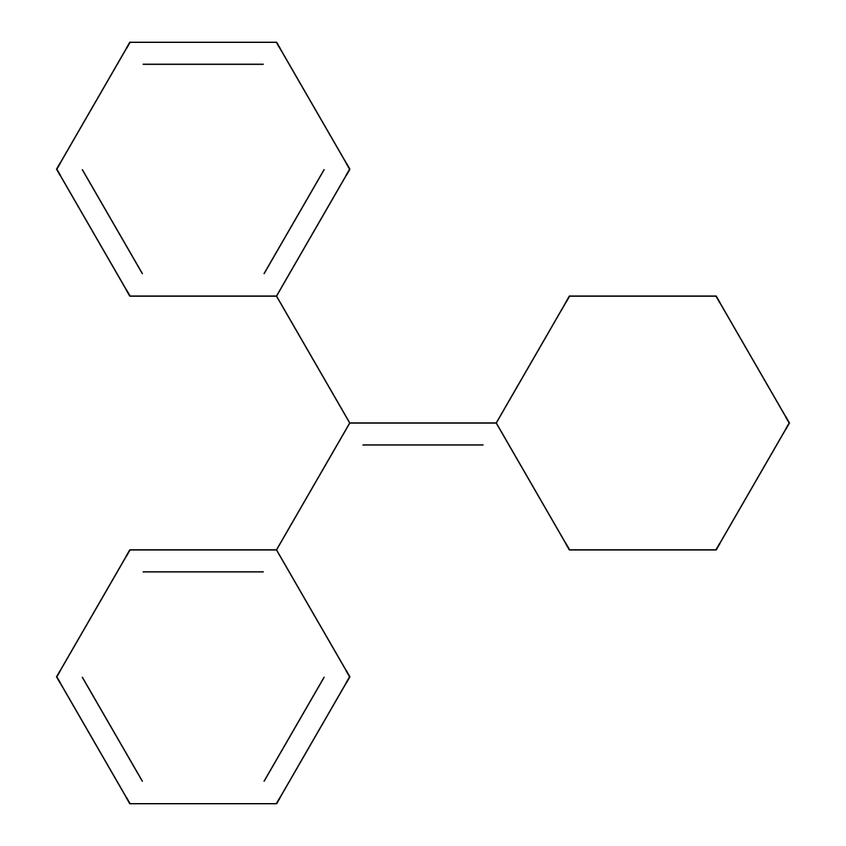 Cyclohexylidenediphenylmethane molecular structure, CAS 30125-24-7