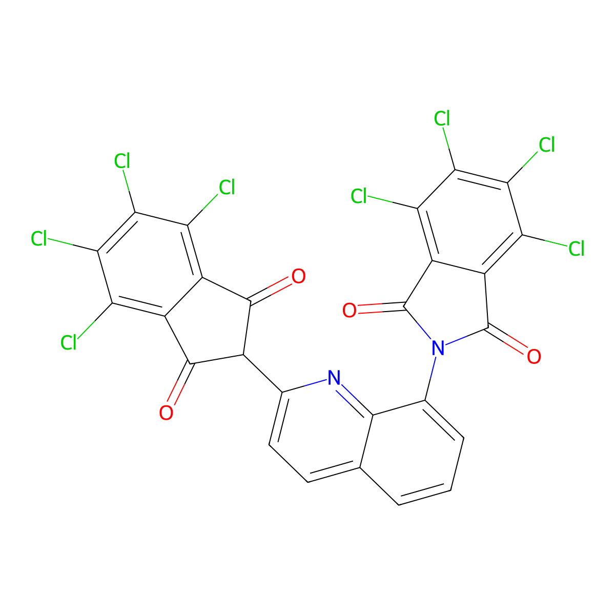 Pigment Yellow 138 molecular structure, CAS 30125-47-4