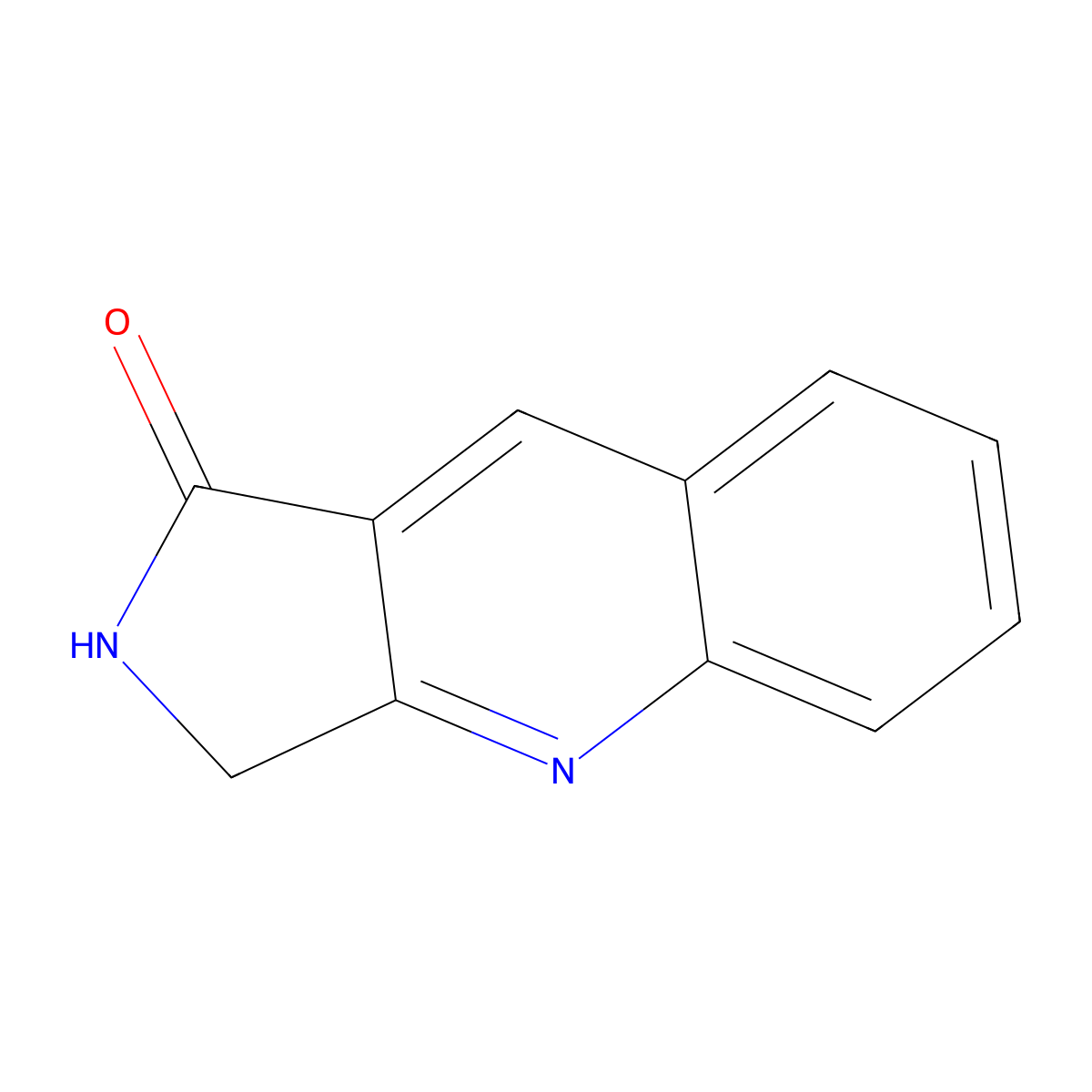 2,3-Dihydro-1H-pyrrolo(3,4-b)quinolin-1-one molecular structure, CAS 30125-77-0