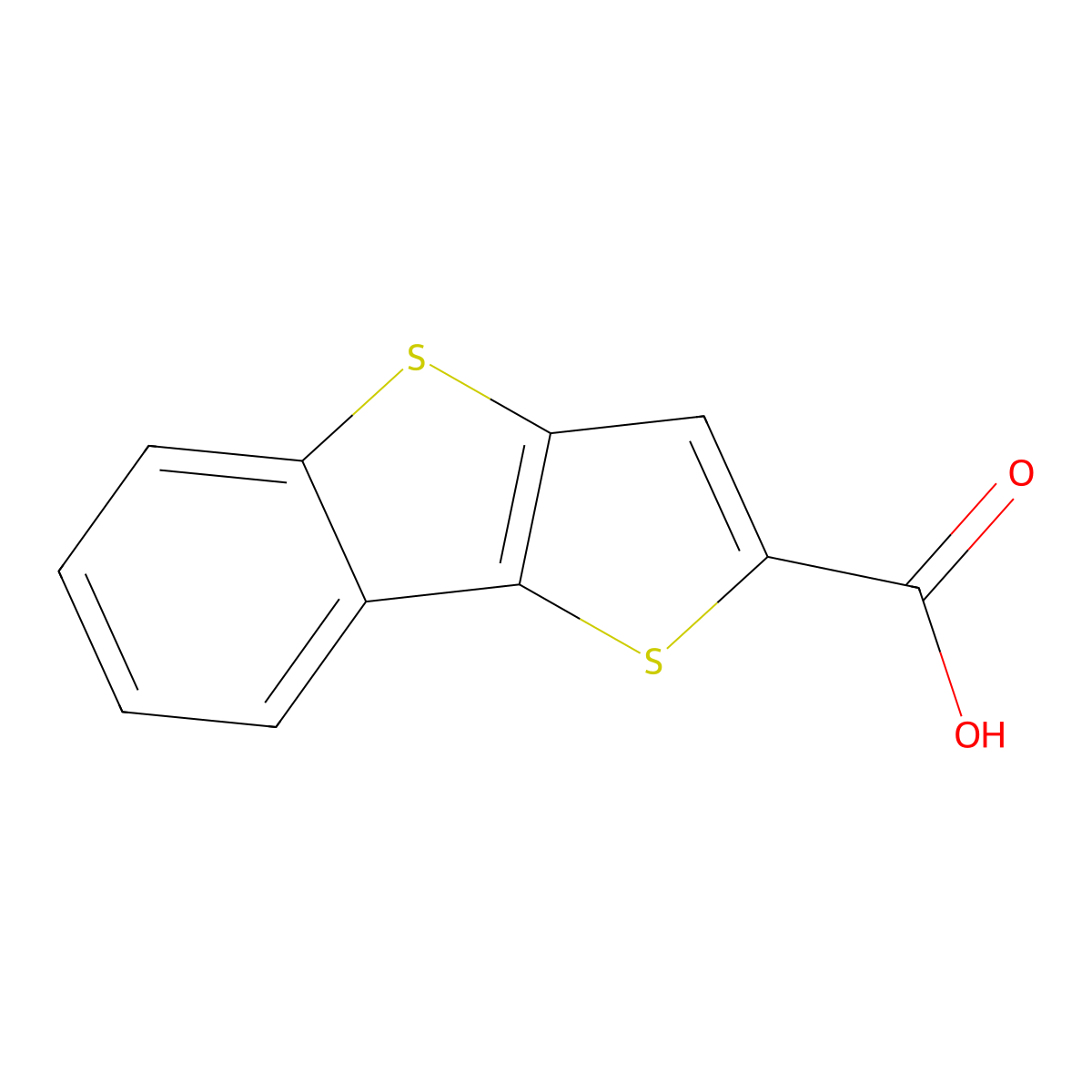 Thieno[3,2-b][1]benzothiophene-2-carboxylic acid molecular structure, CAS 30126-05-7