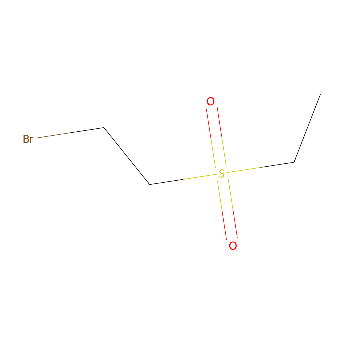 1-Bromo-2-(ethanesulfonyl)ethane molecular structure, CAS 30129-83-0