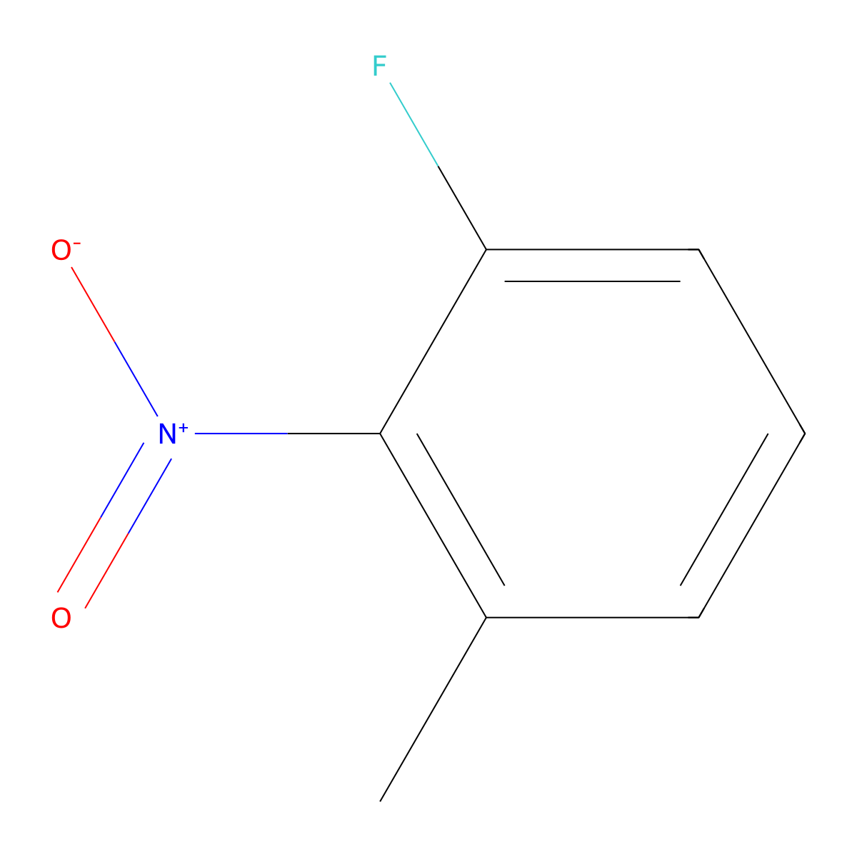 1-Fluoro-3-methyl-2-nitrobenzene molecular structure, CAS 3013-27-2