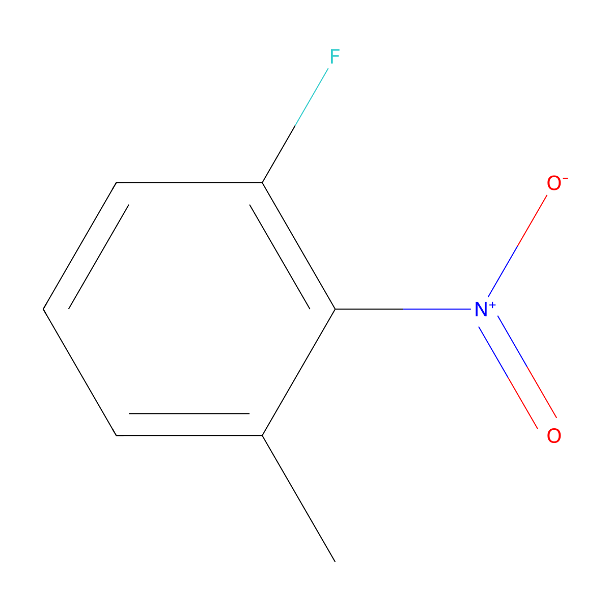 1-Fluoro-3-methyl-2-nitrobenzene molecular structure, CAS 3013-27-2