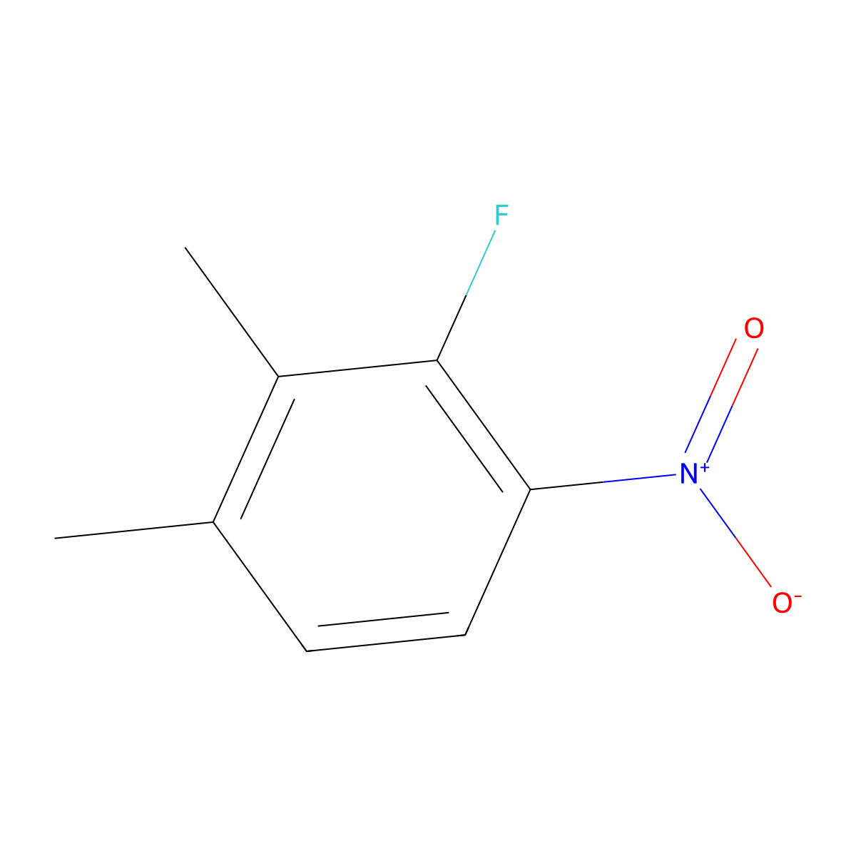 3-Fluoro-4-nitro-o-xylene molecular structure, CAS 3013-30-7