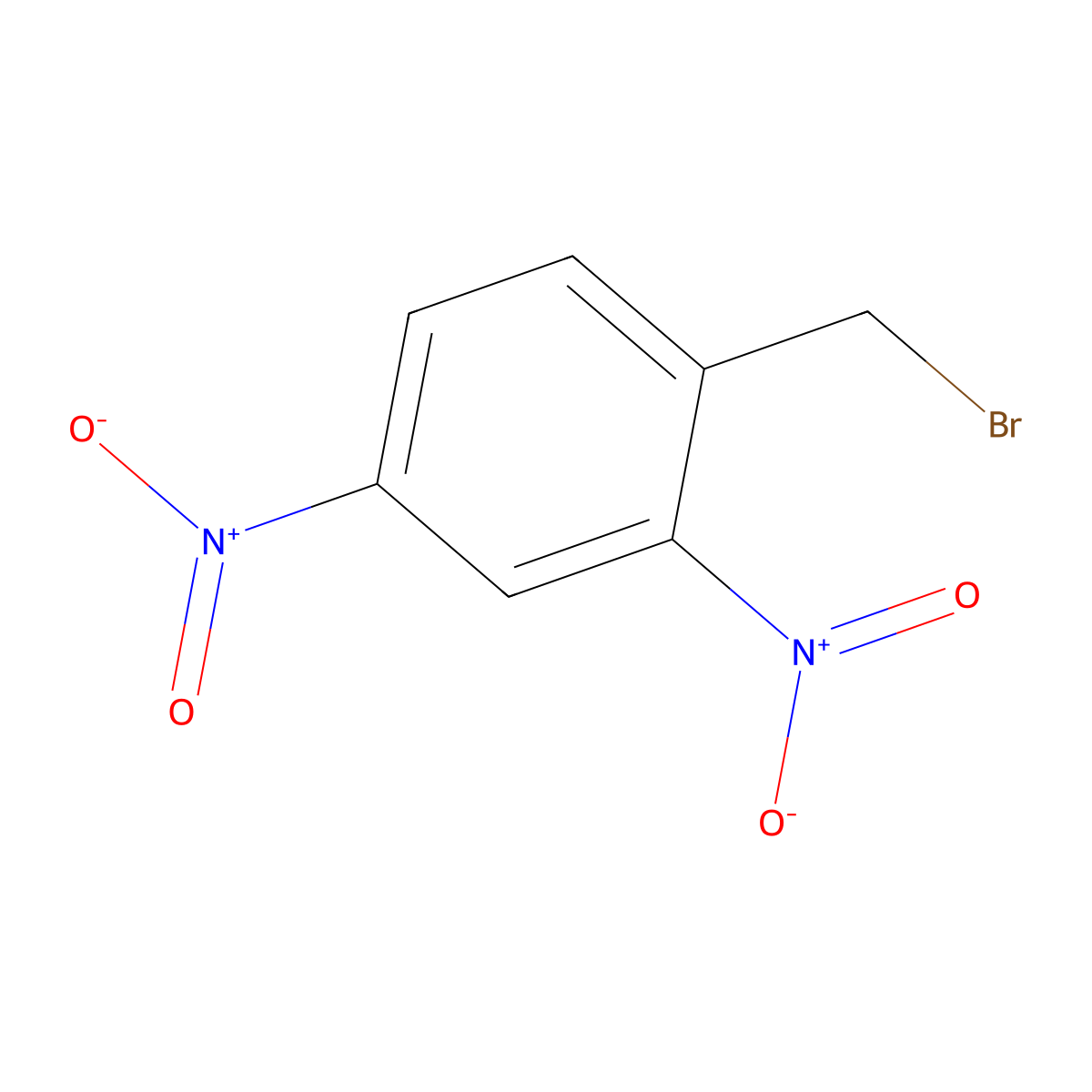 2,4-Dinitrobenzyl bromide molecular structure, CAS 3013-38-5