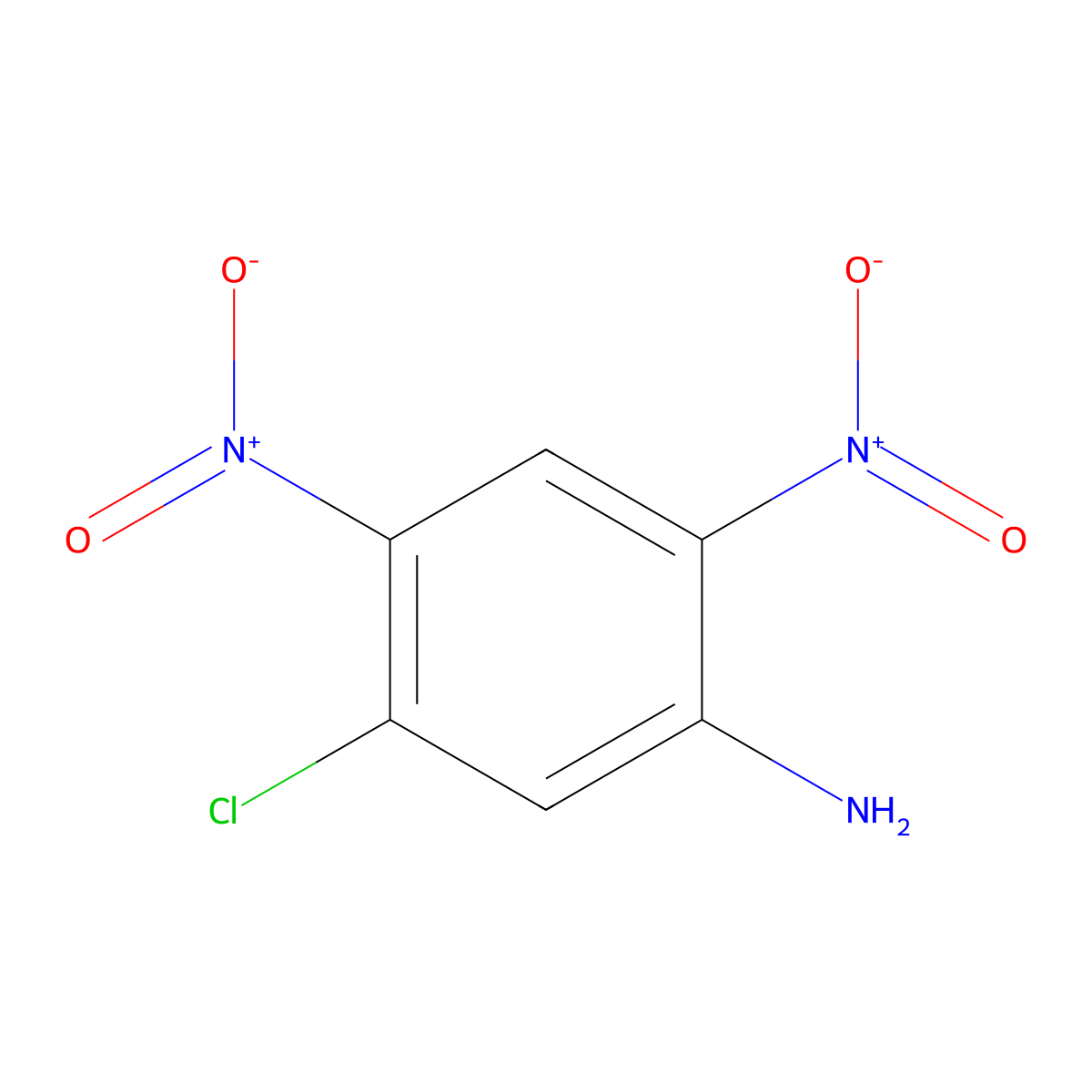 5-Chloro-2,4-dinitroaniline molecular structure, CAS 3013-86-3