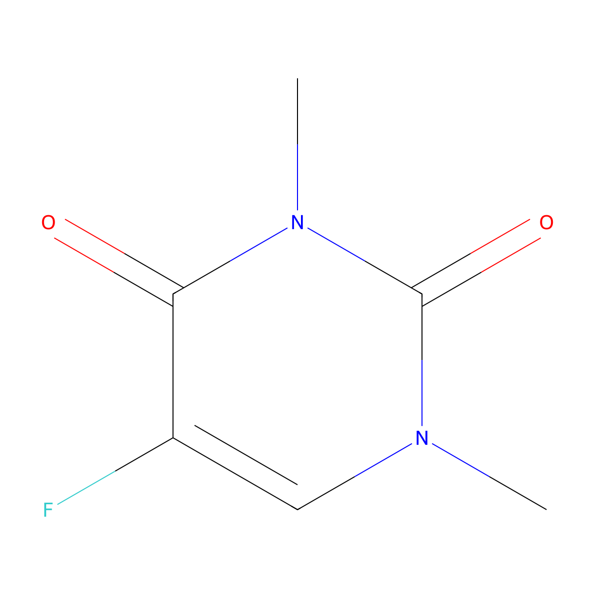 5-Fluoro-1,3-dimethyluracil molecular structure, CAS 3013-92-1