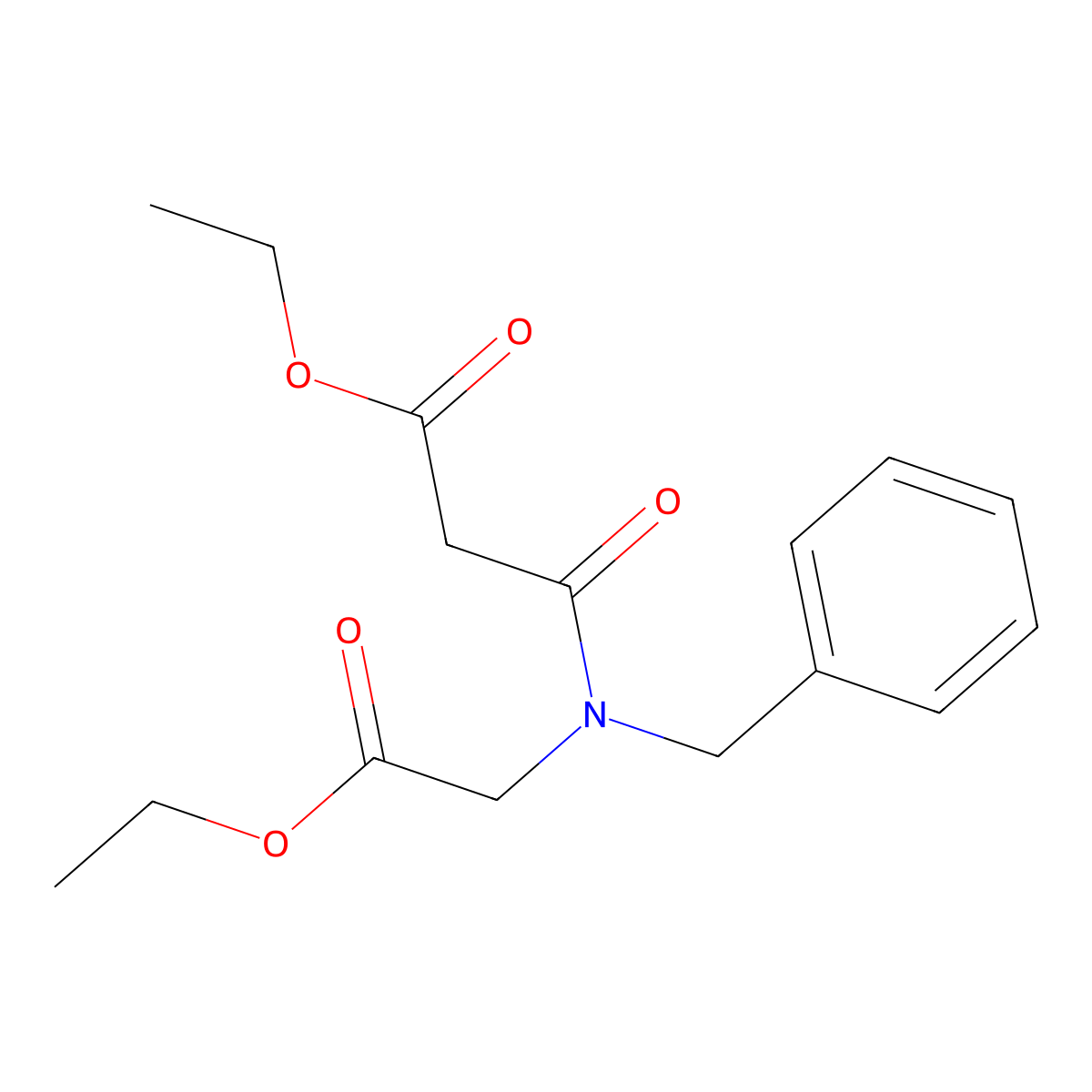 Ethyl 3-(benzyl(2-ethoxy-2-oxoethyl)amino)-3-oxopropanoate molecular structure, CAS 30130-96-2