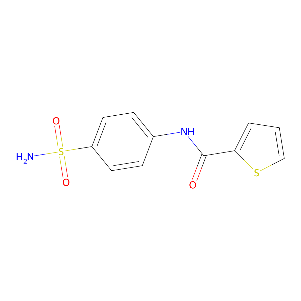 N-(4-sulfamoylphenyl)thiophene-2-carboxamide molecular structure, CAS 301301-95-1