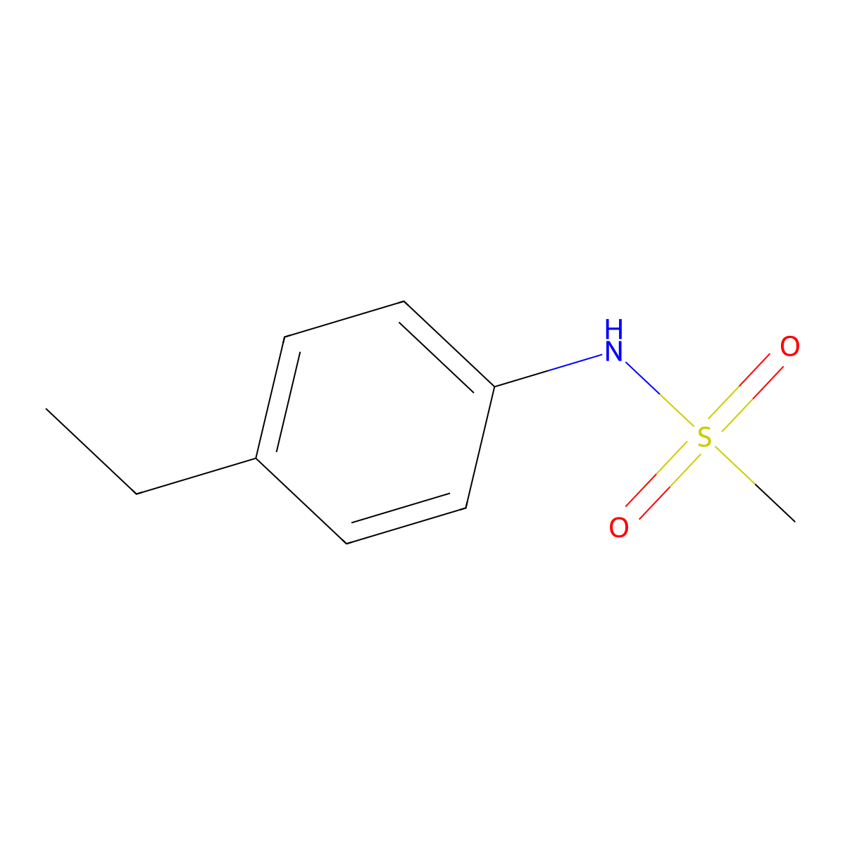 N-(4-ethylphenyl)methanesulfonamide molecular structure, CAS 301308-88-3