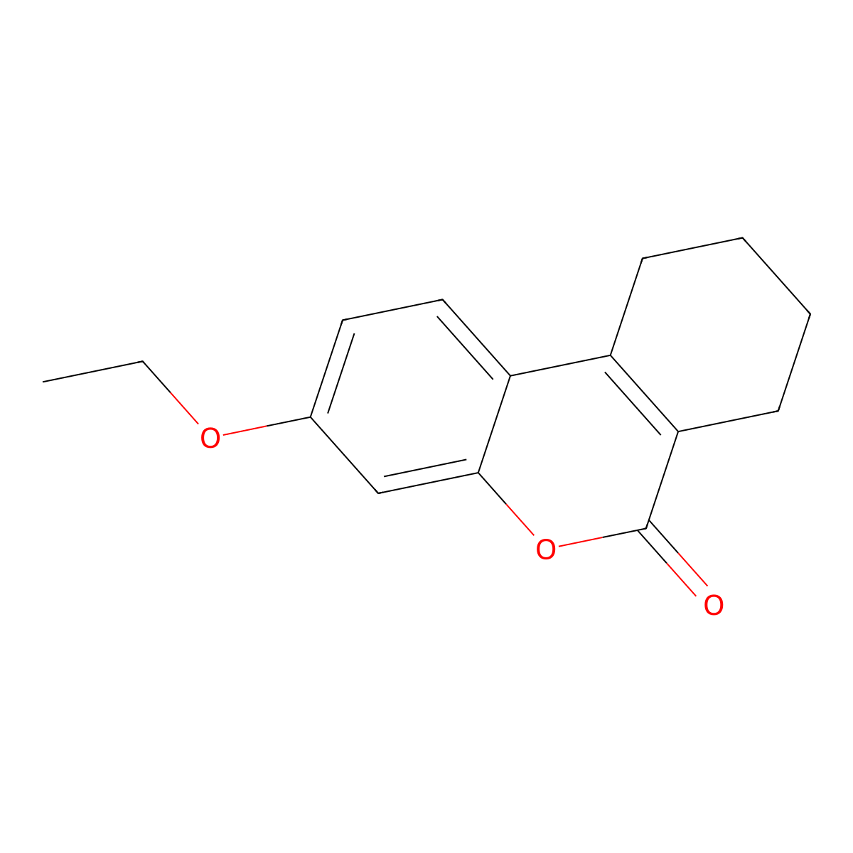 3-ethoxy-7,8,9,10-tetrahydro-6H-benzo[c]chromen-6-one molecular structure, CAS 301308-95-2