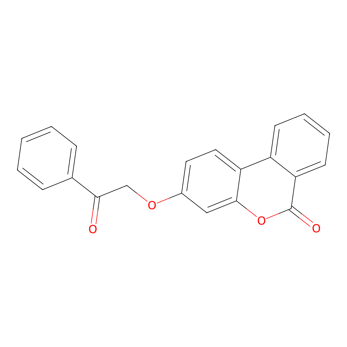 3-(2-oxo-2-phenylethoxy)-6H-benzo[c]chromen-6-one molecular structure, CAS 301309-00-2